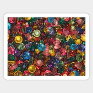 Reclining Rhinestones Sticker